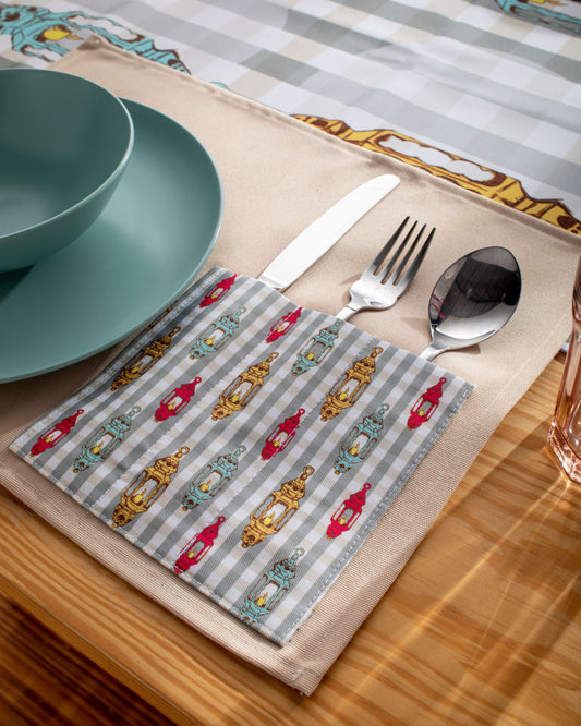 Vintage Lanterns Water Repellent Placemat