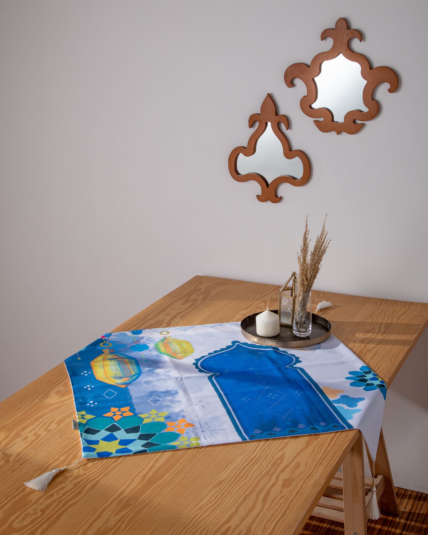 Printed Moroccan Square Table Cloth