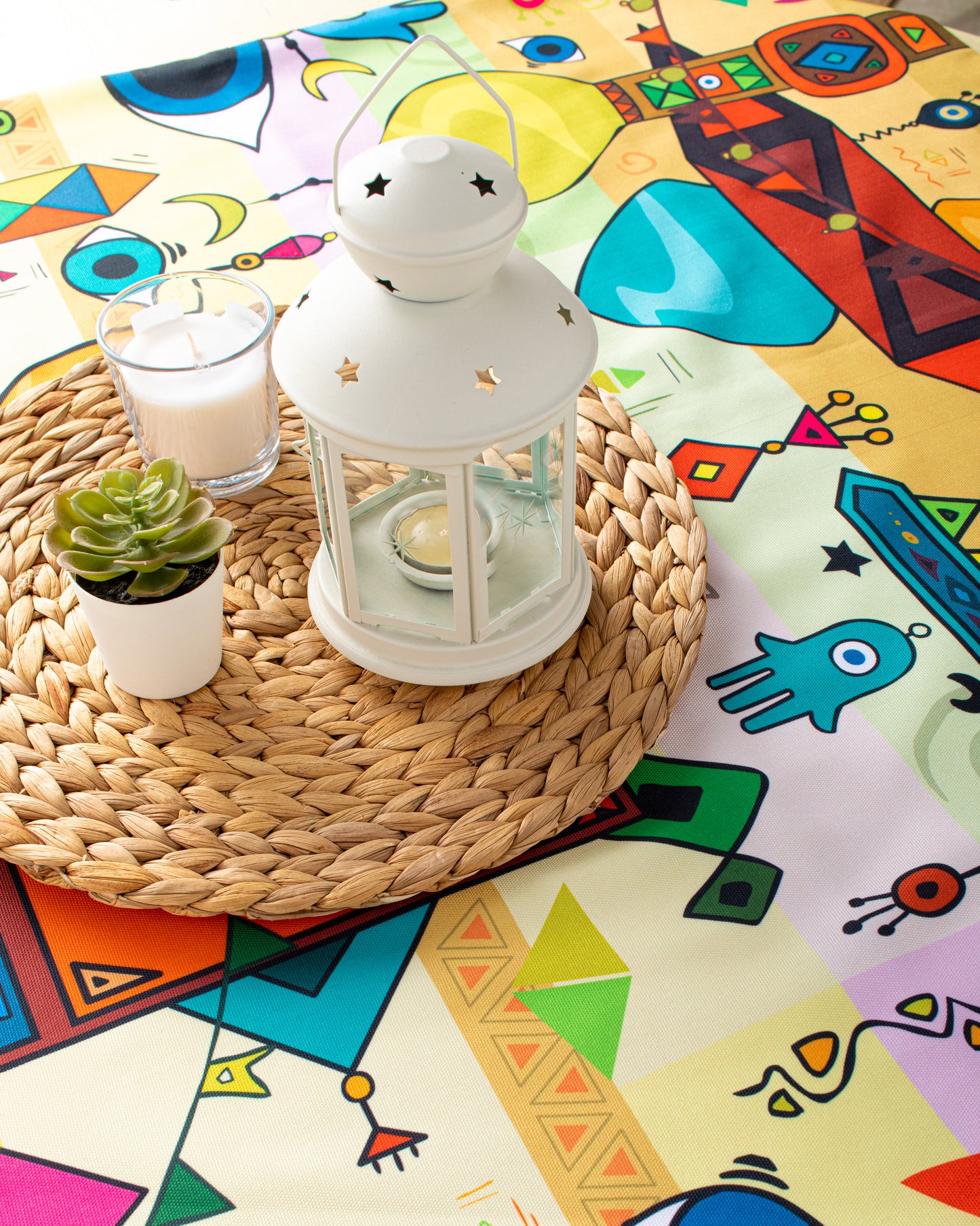 Printed Nubian Square Table Cloth