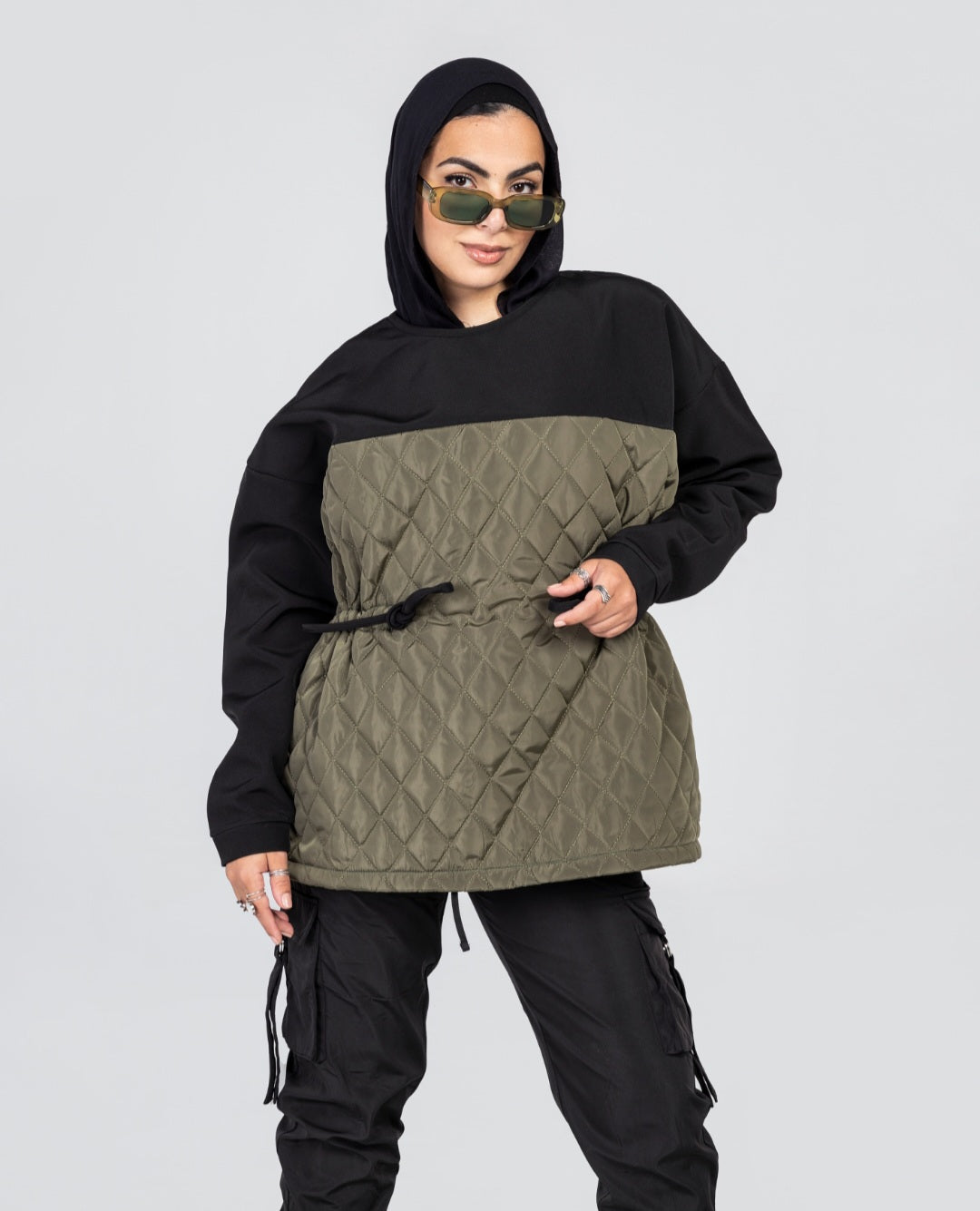 Puffer Olive Sweatshirt