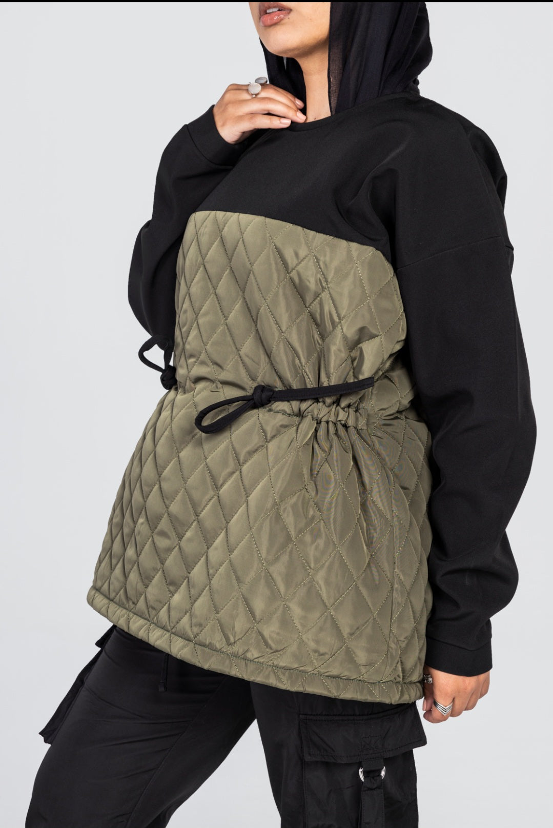 Puffer Olive Sweatshirt