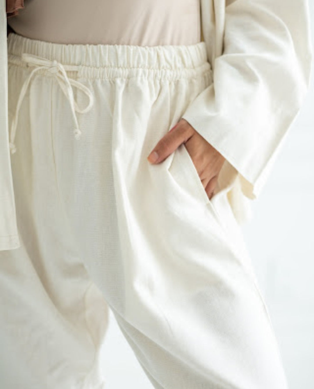 Linen Trousers "Offwhite"