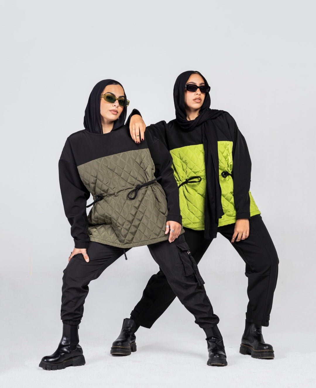 Puffer Olive Sweatshirt